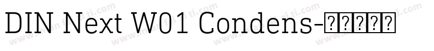 DIN Next W01 Condens字体转换